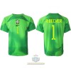 Maglia da Calcio Portiere Brasile Alisson Becker 1 Trasferta Mondiali 2022 per Uomo